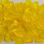 View Chunky Yellow Terrazzo Glass